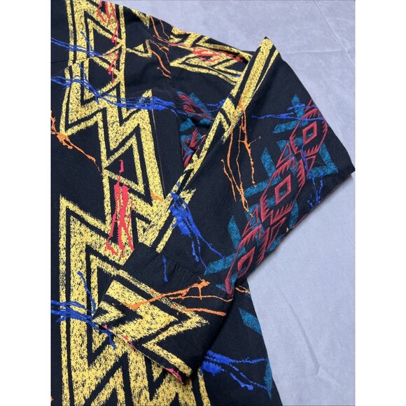 Wrangler Western Shirt Womens Size XL Aztec Pearl Snap Long Sleeve Button Down - Picture 15 of 16
